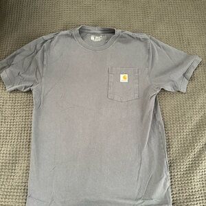 Carhartt Men's Short Sleeve Gray Tee with Pocket